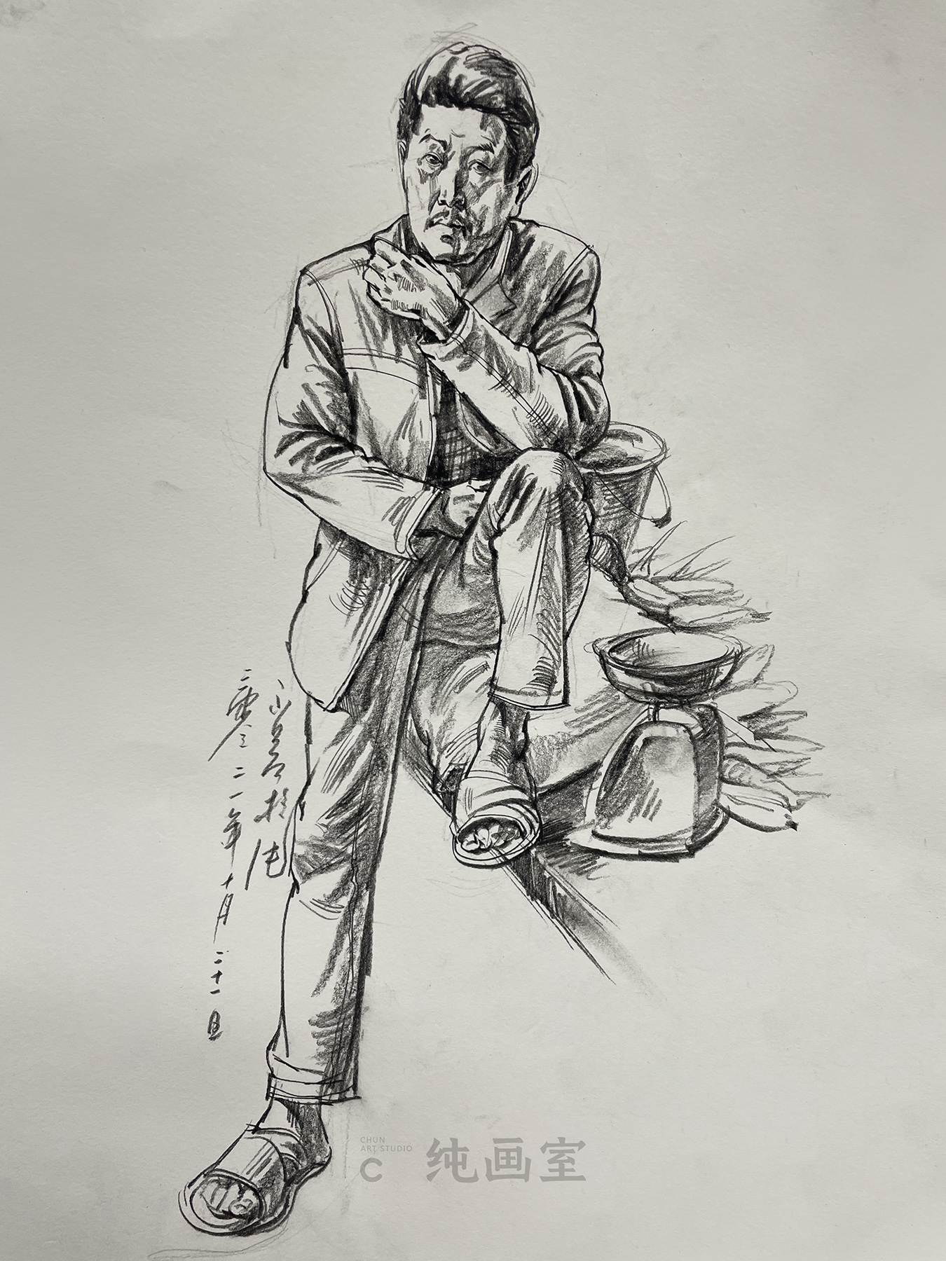 杭州纯画室 · 速写作品